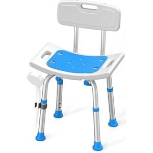 Shower Chair w/ Removable Back for Seniors & Disables Heavy Duty 400# SHC10